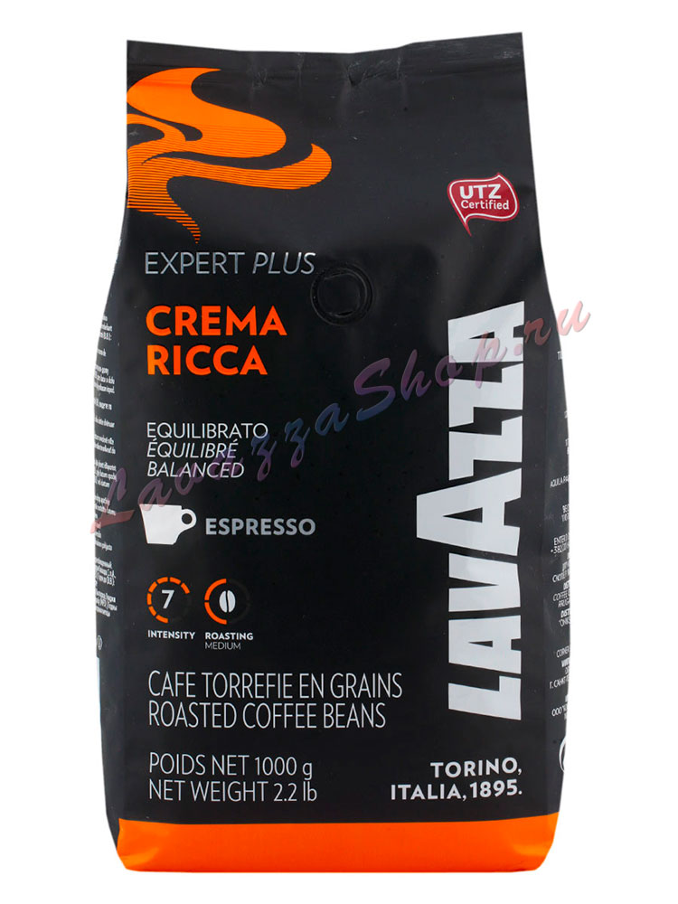 Кофе Lavazza в зернах Crema Ricca 1 кг